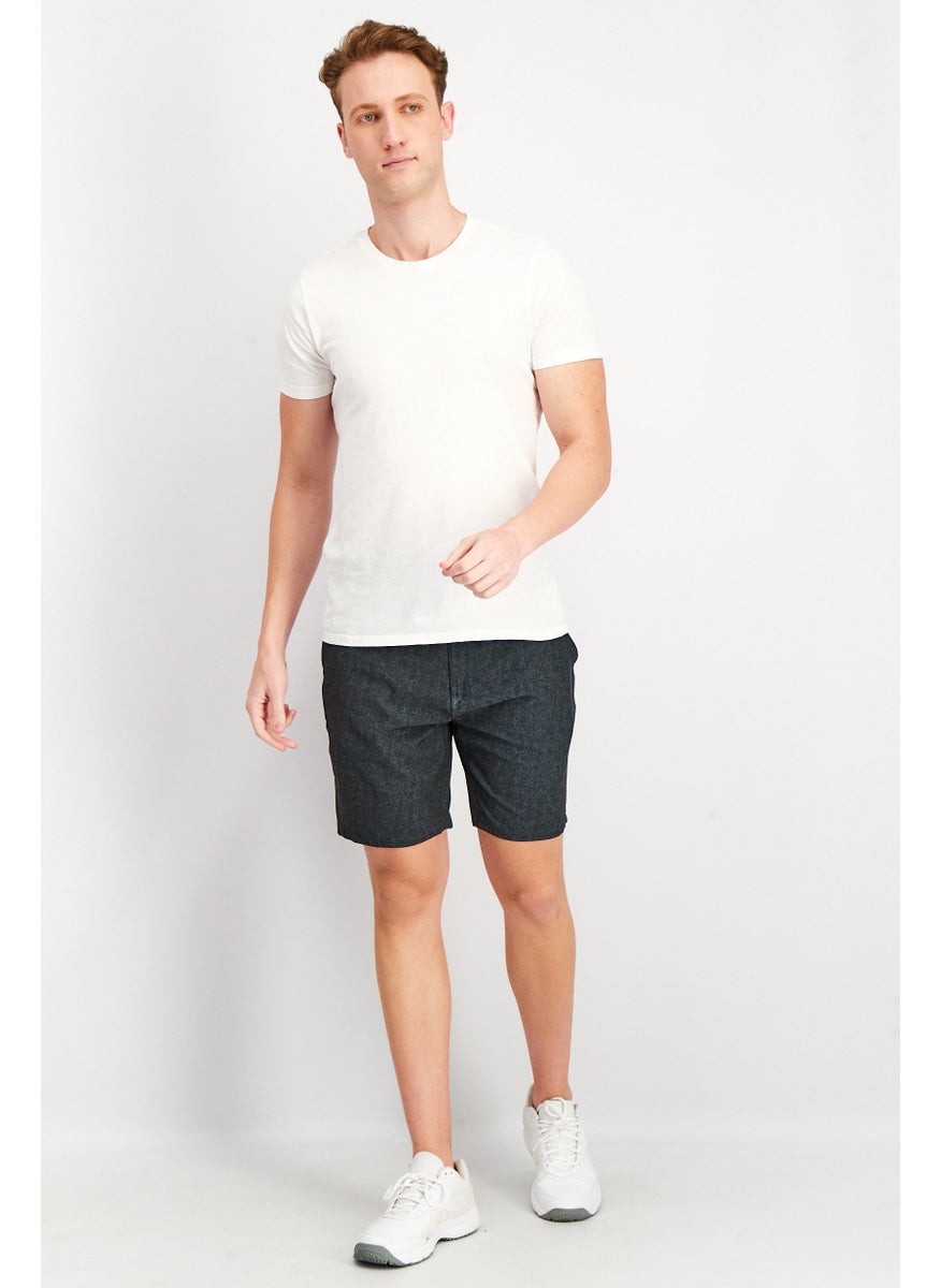 Kenneth Cole Men Heather Basic Short, Navy Blue  - Image 2