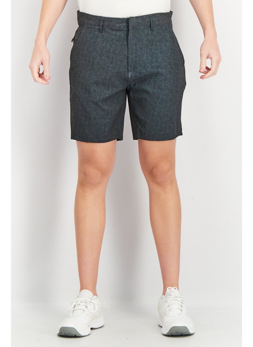 Kenneth Cole Men Heather Basic Short, Navy Blue  - Image 1