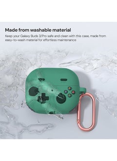 O Ozone Case For Samsung Galaxy Buds3 Case & Galaxy Buds 3 Pro Case Cover (2024), 3D Game Console Design Silicone Protective Cover with Keychain- Green  - Image 3