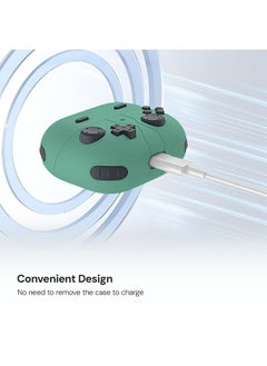 O Ozone Case For Samsung Galaxy Buds3 Case & Galaxy Buds 3 Pro Case Cover (2024), 3D Game Console Design Silicone Protective Cover with Keychain- Green  - Image 5