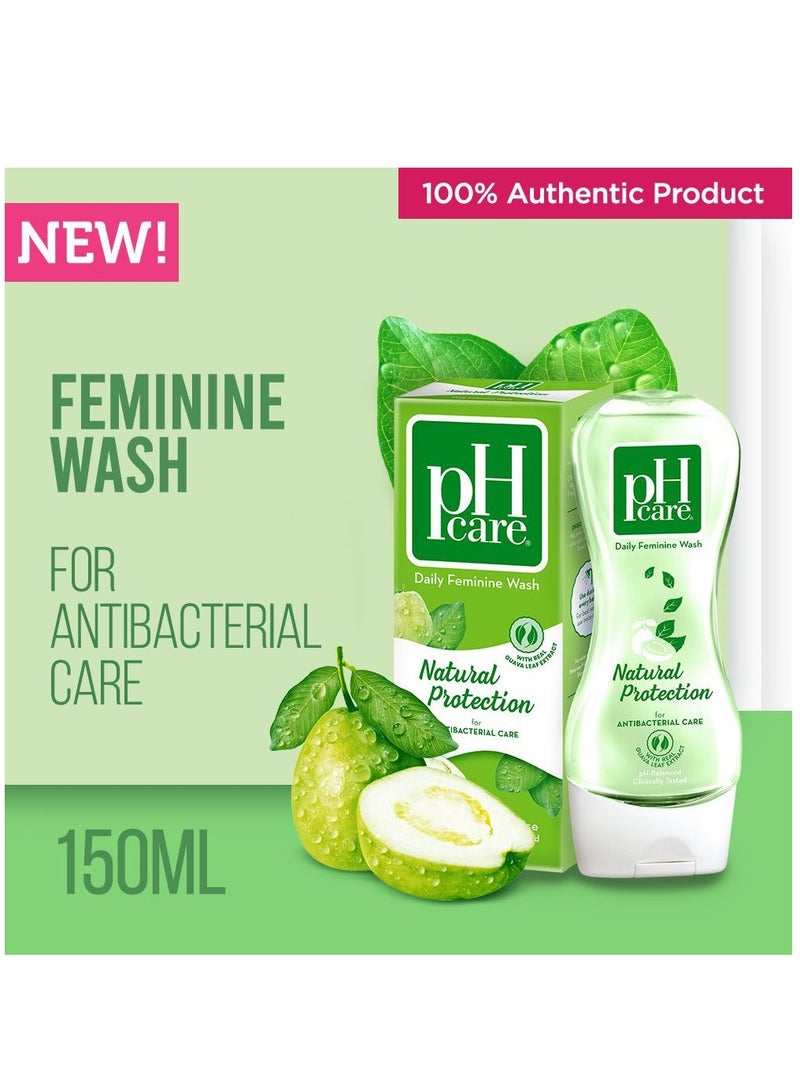 Ph Care Daily Feminine Wash Natural Protection 150ml - Image 2
