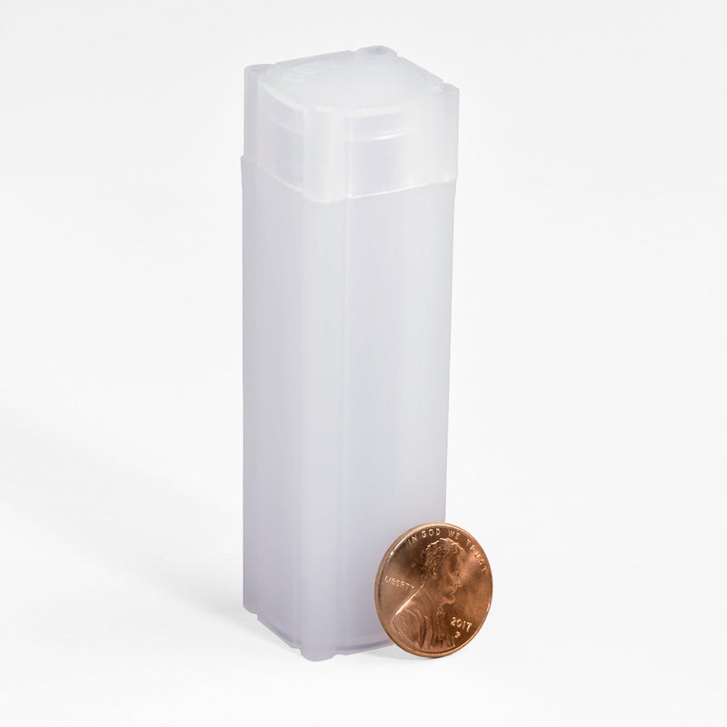 Lighthouse - Square Coin Tubes - Convenient Push Top, Virtually Unbreakable, Acid Free and Archival Quality - Coin Tubes for US Penny, 10 Pack - Image 1