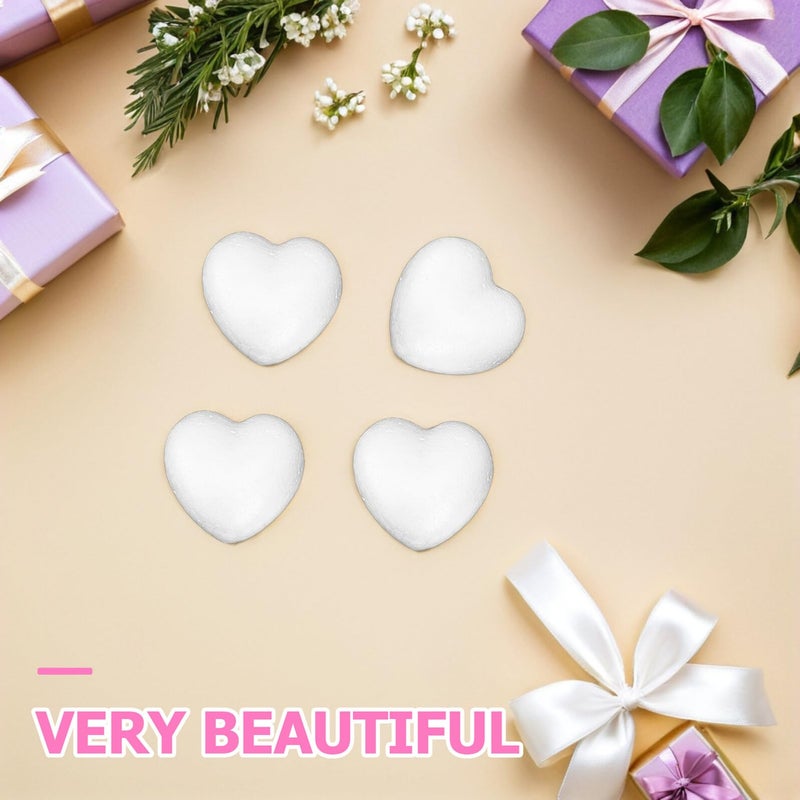 EXCEART 20-Pack White Polystyrene Foam Hearts â€“ Heart-Shaped Craft Foam for Christmas, Wedding, Valentineâ€™s Day Decor & Ornaments - Image 5