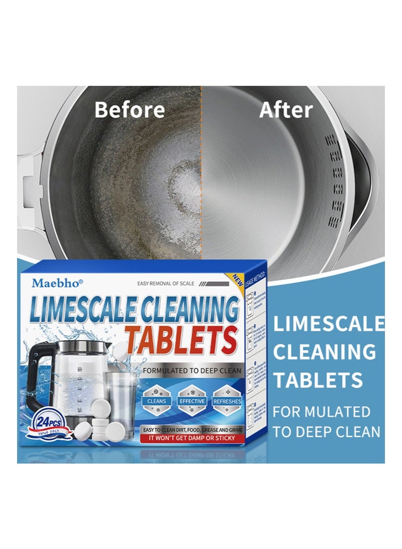 Maebho 48 Piece Limescale Cleaning Tablets，High Efficiency Kettle Cleaning Tablets，Effectively Removes Limescale，Suitable For Kettles，Water Bottles，And Thermoses - Image 2