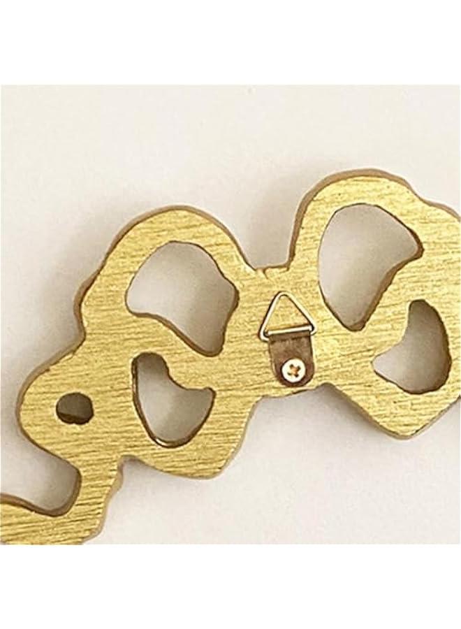 ديكور حائط على شكل عقدة فيونكة، ديكور فني للحائط، راتنج مزخرف، زخرفة فيونكة، زينة حائط لغرفة المعيشة، إطار صورة بمرآة - Image 3