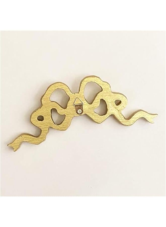 ديكور حائط على شكل عقدة فيونكة، ديكور فني للحائط، راتنج مزخرف، زخرفة فيونكة، زينة حائط لغرفة المعيشة، إطار صورة بمرآة - Image 4