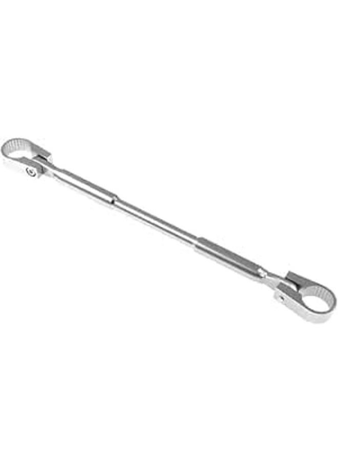 Generic Aluminum Adjustable Motorcycle Modified Strengthen Balance Handlebar Crossbar Motocross Handle Bar Balance for Dirt Bike Handle Grip (large) (silver)  - Image 1