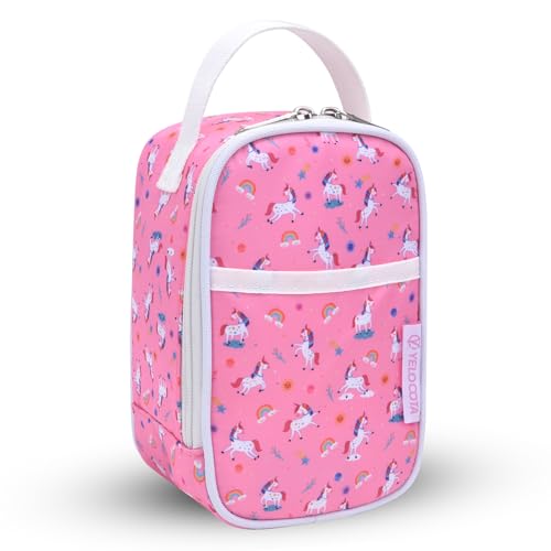 Yelocota Small Insulated Lunch Bag- Snack Bag- Mini Cooler Bag with Handle for Travel,Work,School(Storage Space below 20oz)- Also Suitable for Pairing with Food Jar - Image 1
