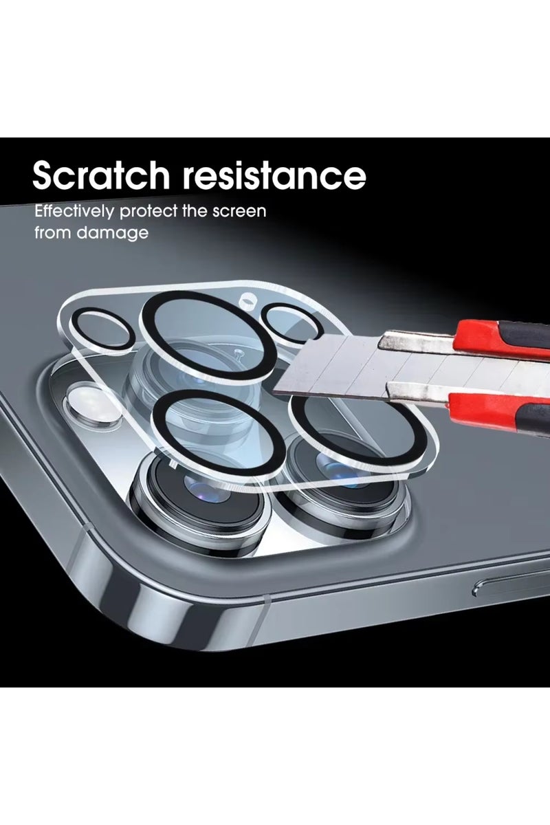 إيروريكس قطعة واحدة من زجاج الكاميرا لهاتف iPhone 16 Pro (Max) 4/1 قطعة واقي زجاجي عالي الدقة للكاميرا الخلفية لهاتف iPhone 16 15 11 14 P - Image 3