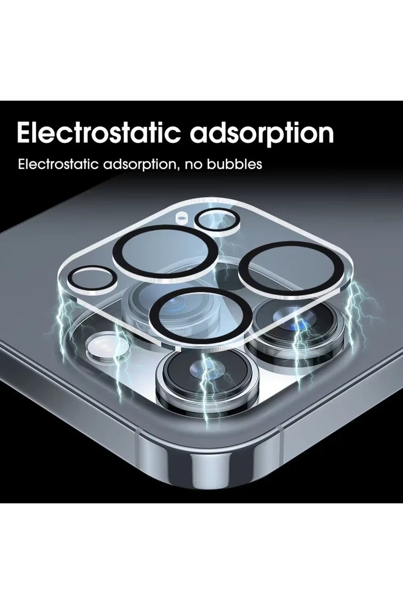 إيروريكس قطعة واحدة من زجاج الكاميرا لهاتف iPhone 16 Pro (Max) 4/1 قطعة واقي زجاجي عالي الدقة للكاميرا الخلفية لهاتف iPhone 16 15 11 14 P - Image 5