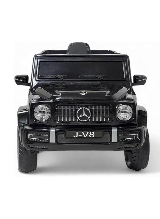 AL BADER Children's Mercedes AMG G63 G-Class With Remote Control and 2-Motors Electric, 12V Battery, Openable Doors, Car for Ages 2-8 Years (Black).  - Image 2