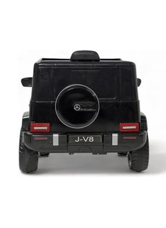 AL BADER Children's Mercedes AMG G63 G-Class With Remote Control and 2-Motors Electric, 12V Battery, Openable Doors, Car for Ages 2-8 Years (Black).  - Image 3