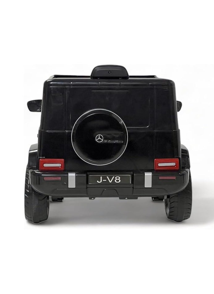 AL BADER Children's Mercedes AMG G63 G-Class With Remote Control and 2-Motors Electric, 12V Battery, Openable Doors, Car for Ages 2-8 Years (Black).  - Image 3