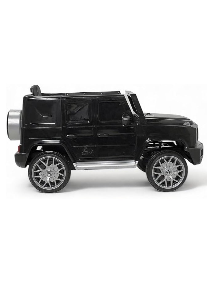 AL BADER Children's Mercedes AMG G63 G-Class With Remote Control and 2-Motors Electric, 12V Battery, Openable Doors, Car for Ages 2-8 Years (Black).  - Image 4