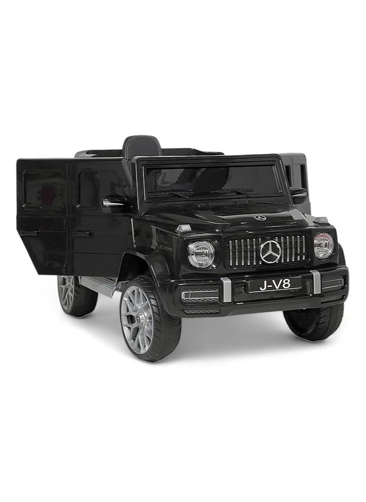 AL BADER Children's Mercedes AMG G63 G-Class With Remote Control and 2-Motors Electric, 12V Battery, Openable Doors, Car for Ages 2-8 Years (Black).  - Image 5