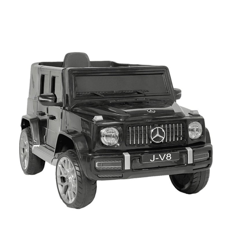 ALBADER Children's Mercedes AMG G63 G-Class With Remote Control and 2-Motors Electric, 12V Battery, Openable Doors, Car for Ages 2-8 Years (Black). - Image 1