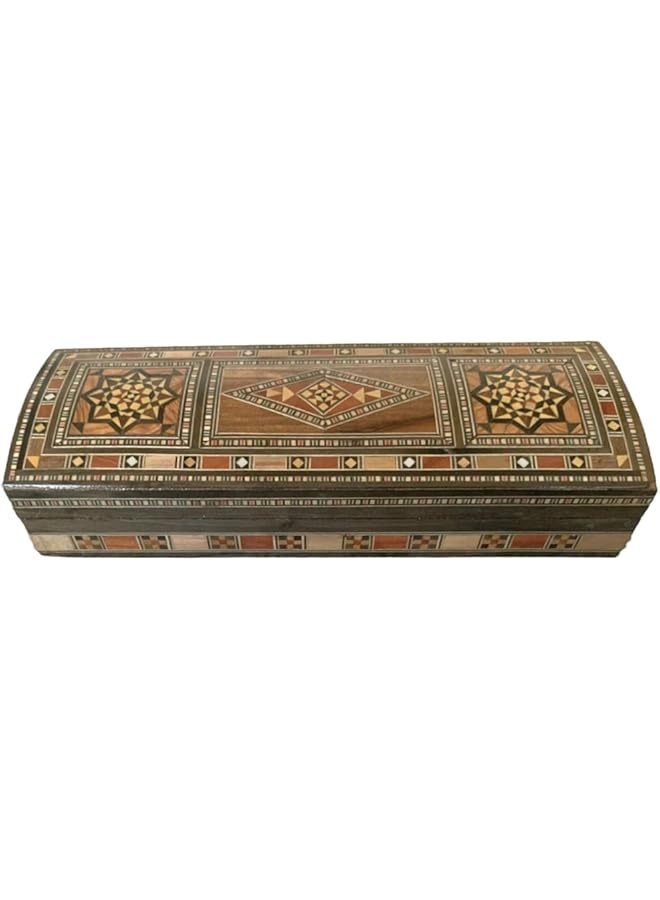 erorex Wooden Mosaic Box Gift Box Incense Box Pen Box - Image 1