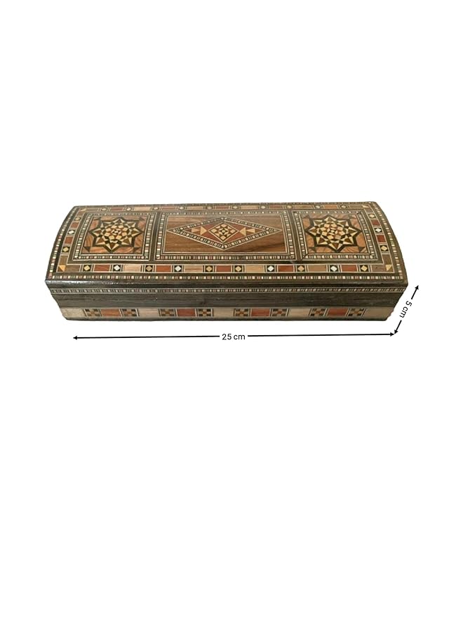 erorex Wooden Mosaic Box Gift Box Incense Box Pen Box - Image 2