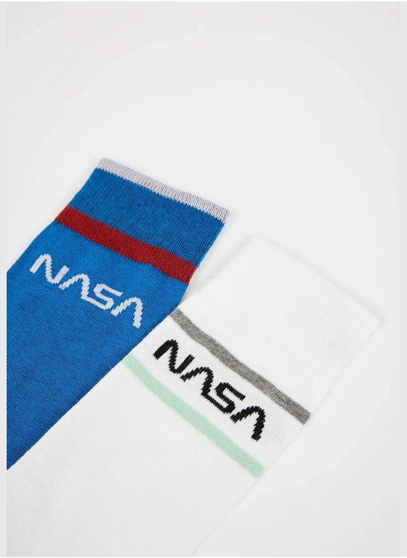 DeFacto 2 Pack Nasa Licenced Colour Block Long Socks