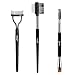 MSQ Eyebrow Brush and Comb Eyelash Brush Eyelash Separator Eye Brow Comb Spoolie Brush Professional Mascara Brushes Eyebrow Eyelash Grooming Brush Eye Makeup Tools Set 3 PCS - Image 2