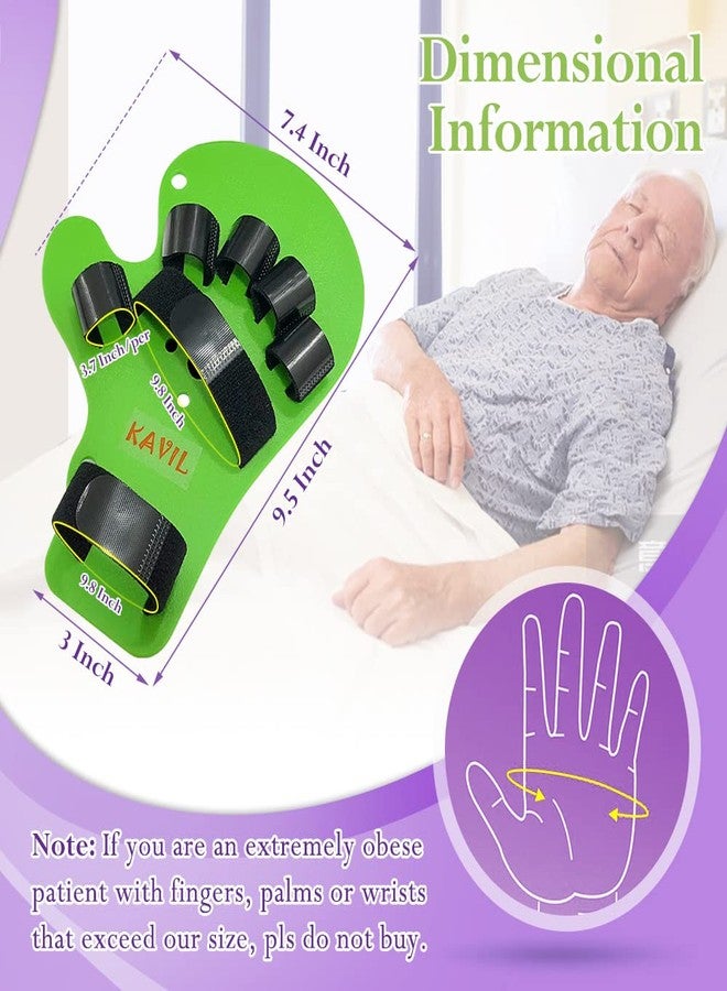 KAVIL Finger Separator Resting Splint Neuropathy Brace Stroke Rehabilitation Parkinsons Devices Extension Hand Wrist Orthotics Training Board Hemiplegia Traumatic Brain Injury (Fit Right or Left Hand) - Image 2