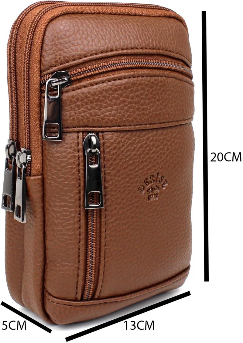 ديرسي كلوب Men's Brown Shoulder Strap Men's Shoulder Bag
