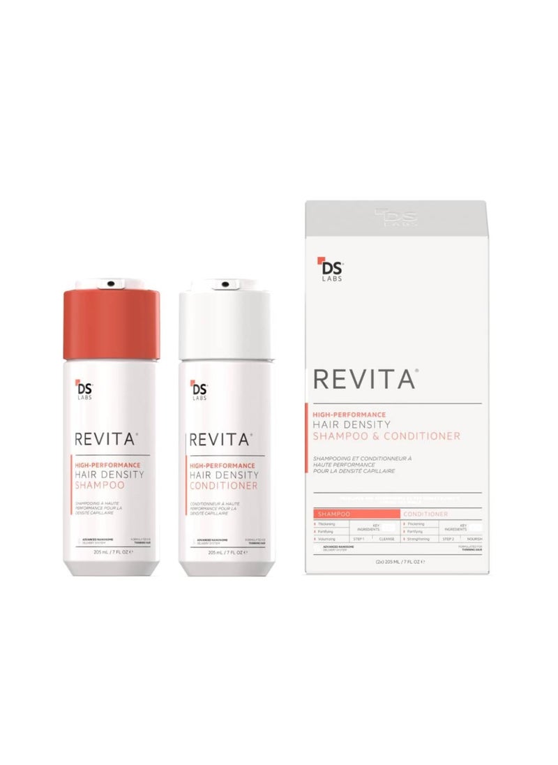 DS LABORATORIES - DS Laboratories Revita Shampoo and Conditioner Set - Hair Growth Shampoo and Conditioner, Hair Thickening Shampoo and Conditioner for Fine Hair, DHT Blocker Hair Loss Treatments for Women & Men - Image 1