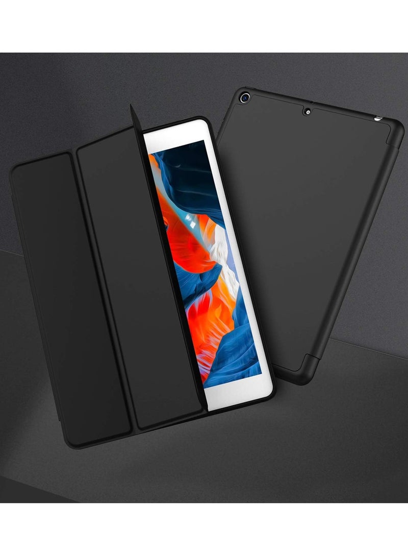 Techie حافظة تابلت ابل سمارت فوليو فليب بغطاء كامل مع حامل قلم ووظيفة الاستيقاظ/السكون التلقائي لجهاز ابل ايباد 10.2 (2021،2020،2019 10.2 انش) - اسود - Image 4