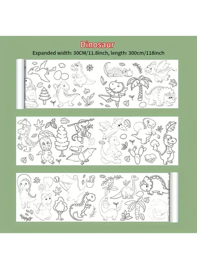 Long Drawing Paper Roll 236 Inch Cuttable Coloring Painting for 4 Seasons - Image 2