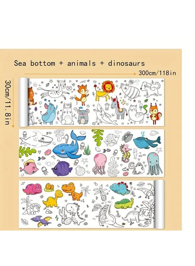 Long Drawing Paper Roll 236 Inch Cuttable Coloring Painting for 4 Seasons - Image 5
