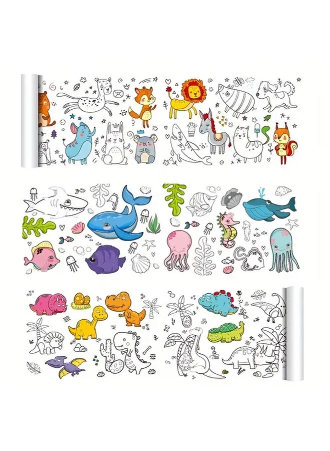 Long Drawing Paper Roll 236 Inch Cuttable Coloring Painting for 4 Seasons - Image 3