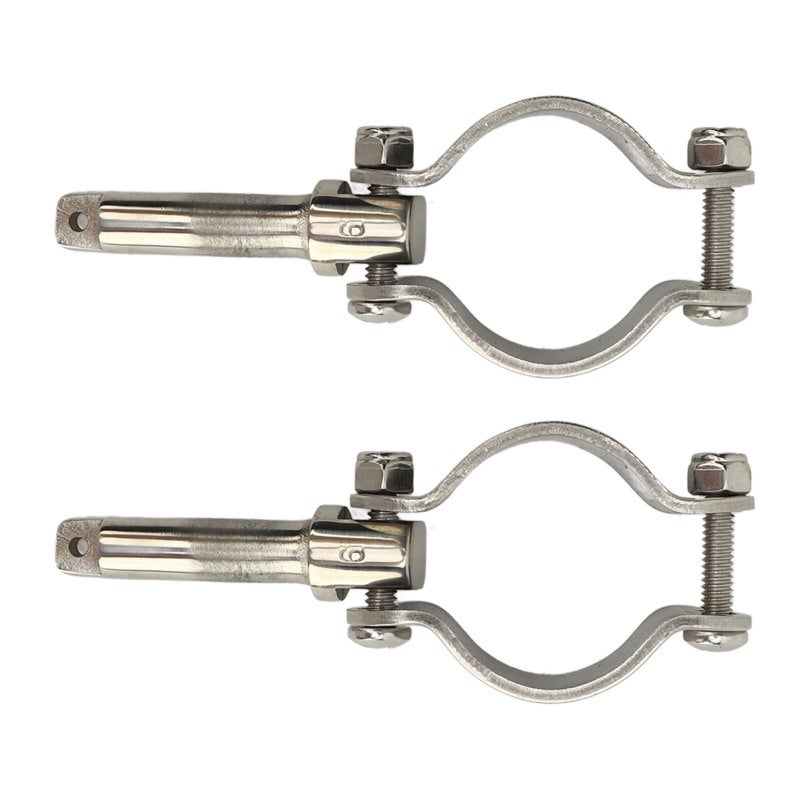Clamp On Oarlock 304 Stainless Steel Boat Oarlock Socket - Polished Finish Heavy Duty Oarlock - Easy Installation Marine Rowlock for Kayaks Canoes Dinghies - Image 2