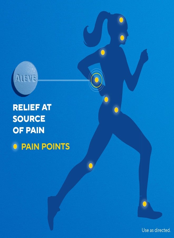 Aleve Pain Reliever & Fever Reducer Tablets, Naproxen Sodium, Headache, Back and Body Pain Relief Medicine, 270 Count - Image 4