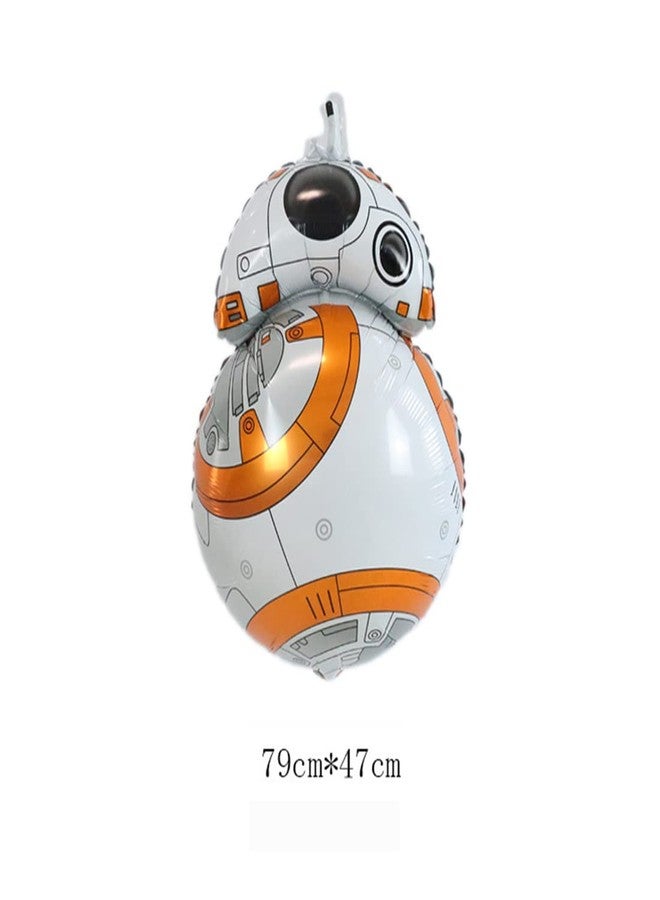 Morndew 3 PCS Space Station Robots Satellite Foil Balloons for Outer Space Themed Party Baby Shower Children Birthday Party Decorations - Image 5