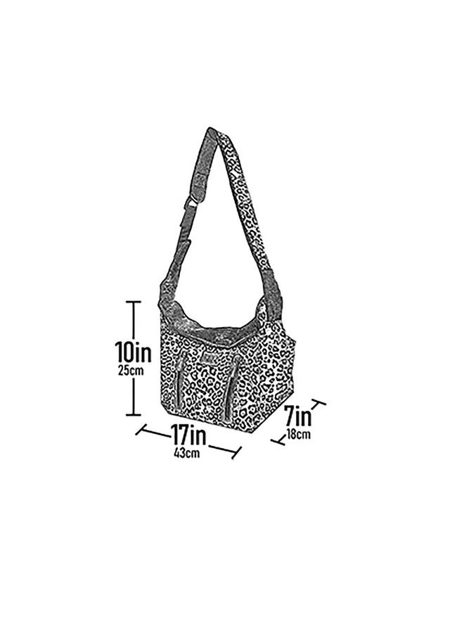 Pet Gear Pet Gear Tote/Sling Carrier for Cats/Dogs, Storage Pocket, Removable Washable Liner, Zippered Top and Mesh Windows, Cheetah - Image 3