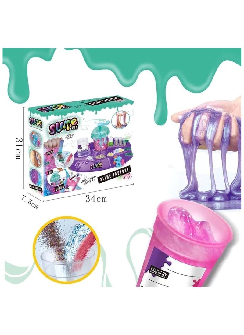 Slime Kit for Girls, DIY Classic Slime Toy, Slime Making Kit to Make Butter Slime, Cloud Slime & Foam Slimes, Fun Gift Idea