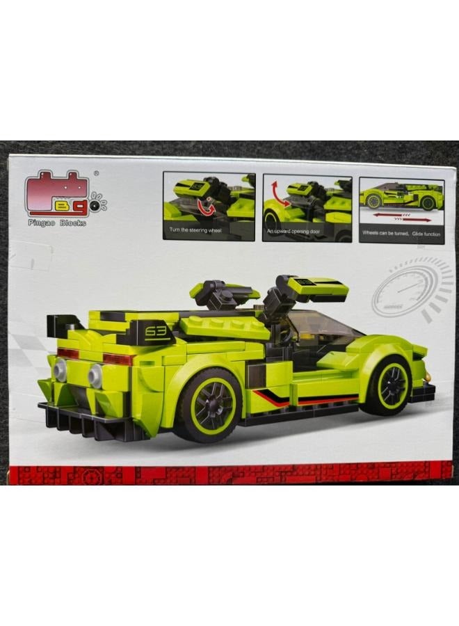 مجموعة مكعبات بناء السيارة الرياضية، مجموعة نموذج سيارة RC للأطفال من سن 7 إلى 14 عامًا، قابلة للتجميع للبالغين، مجموعة مكونة من 279 قطعة - Image 5