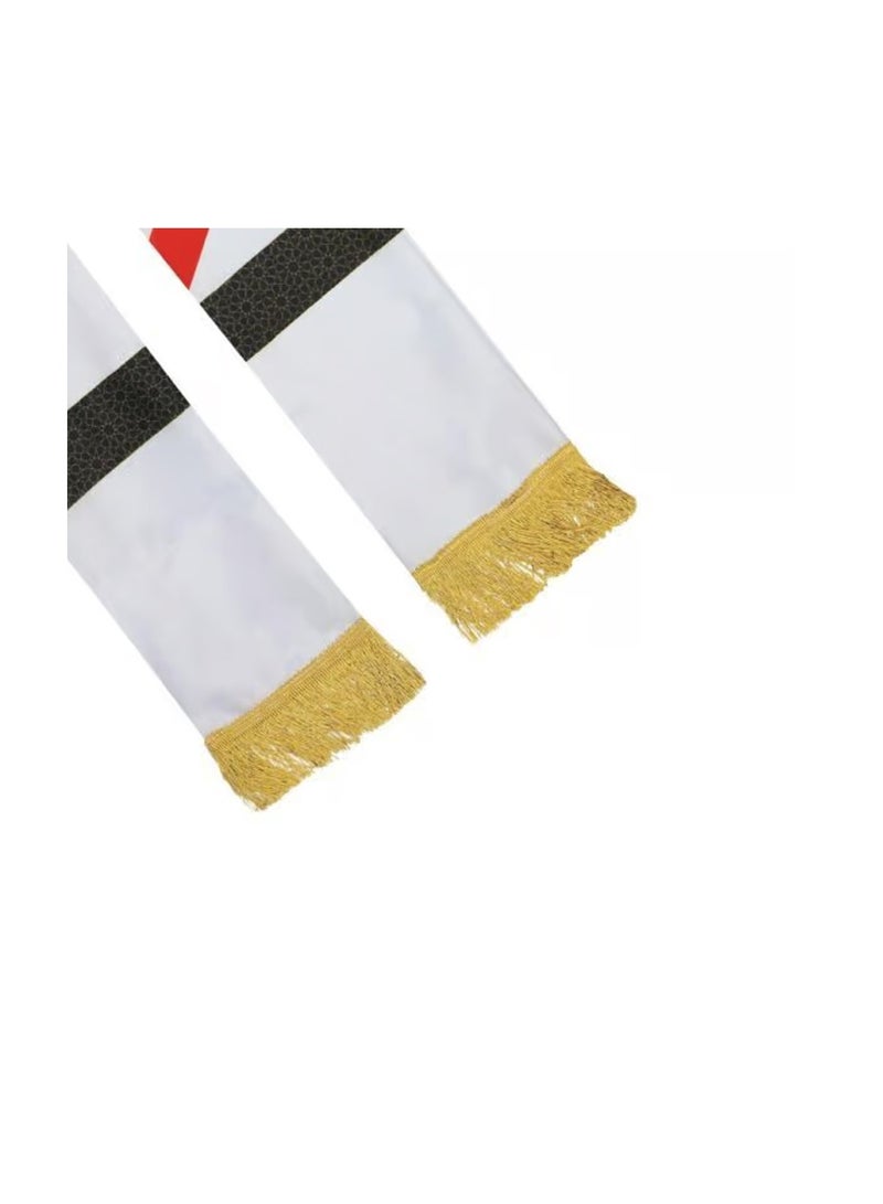 Pack of 2 UAE National Day Scarf and Rosette Combo for Kids - Perfect for National Day Parades, Festivals, and Events - Comfortable Fabric for All-Day Wear - Image 4