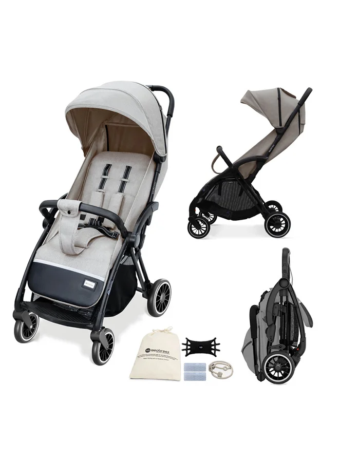 neobreez THETA Auto Fold Compact Lightweight Travel Toddler Baby Stroller,  Self-Stand Baby Trolley,  Pushchair,  Waterproof UPF 50+ Canopy, 0-4yrs,  22kg,  3yrs Warranty