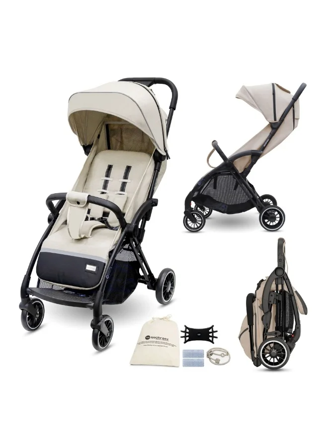 neobreez THETA Auto Fold Compact Lightweight Travel Toddler Baby Stroller,  Self-Stand Baby Trolley,  Pushchair,  Waterproof UPF 50+ Canopy, 0-4yrs,  22kg,  3yrs Warranty