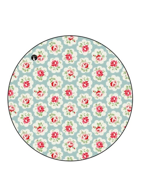Flowers Printed Mouse Pad  Multicolour