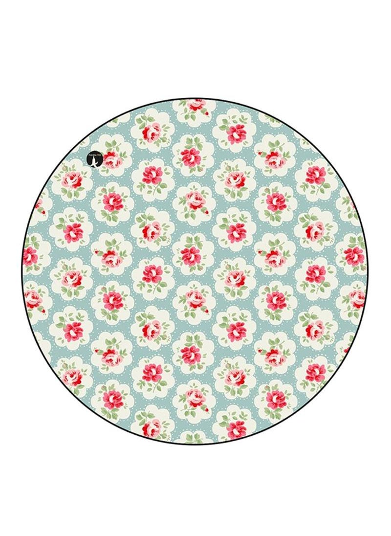 Flowers Printed Mouse Pad  Multicolour