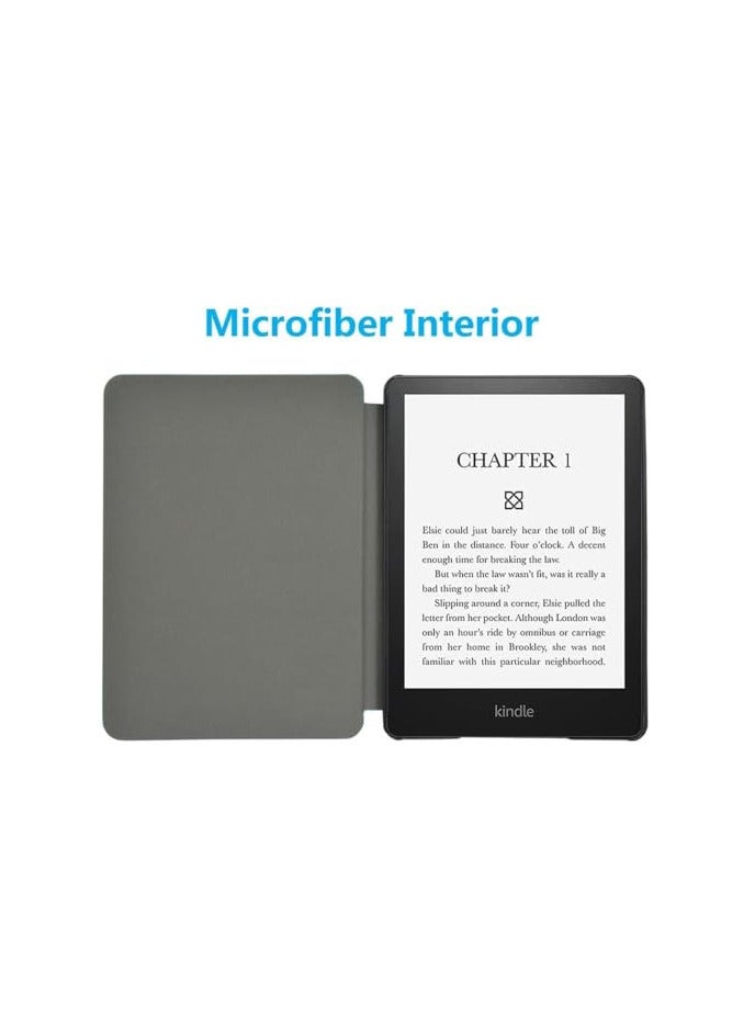 غطاء EcoSystem Slimshell لجهاز Kindle Paperwhite الجديد بالكامل (الجيل الحادي عشر - 2021، 6.8 بوصة) أو Kindle Paperwhite Signature Edition، غطاء ذكي مع وضع السكون/التنشيط التلقائي، (ColorFull Tree)