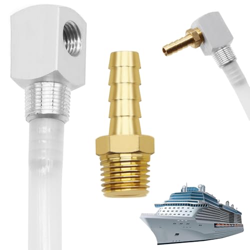 Tanbupu Universal 2 values can choose Marine Fuel Tank Pickup Tube with Straine 70948 Fuel Withdrawal Standard Boat Gas Tank Tube with Brass Barb Connector - Image 1