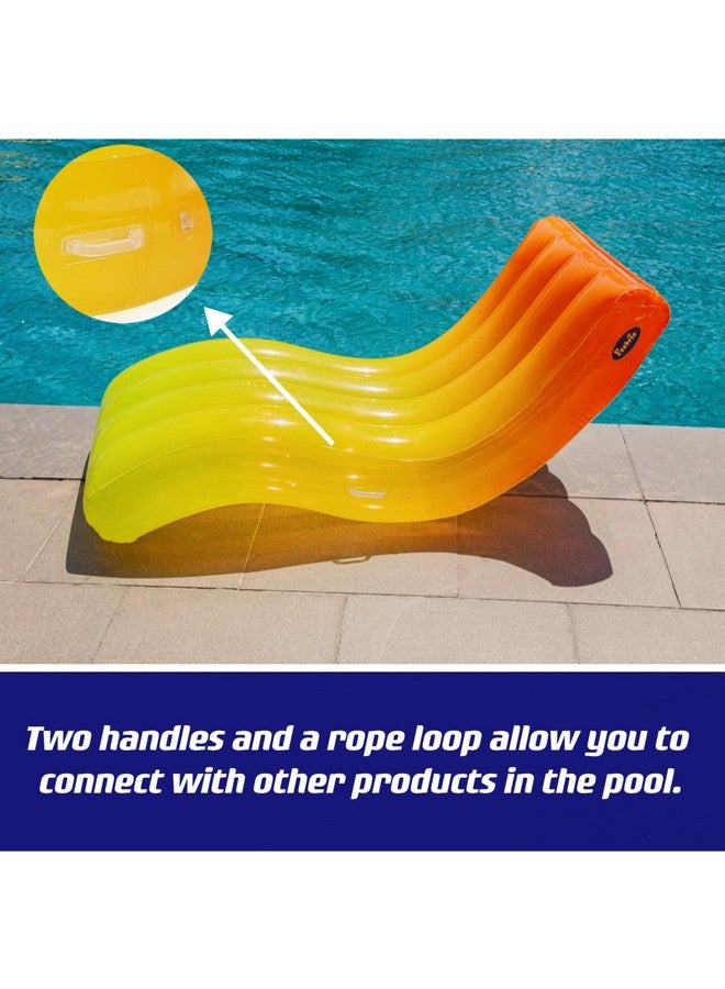 Feebria Inflatable Pool Float For Adults - Lounger Raft Floating Chair For Swimming Pool And Beach Fun - Durable Water Floaty Toy For Pool Parties - Image 3