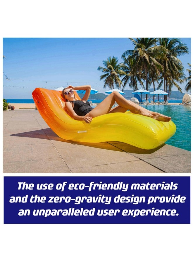 Feebria Inflatable Pool Float For Adults - Lounger Raft Floating Chair For Swimming Pool And Beach Fun - Durable Water Floaty Toy For Pool Parties - Image 5