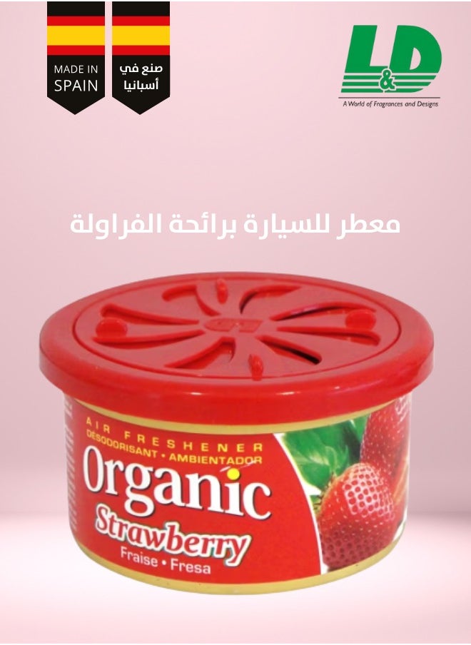 L&D L&D Spanish Air Freshener Organic Scent Fragrance for Car (STRAWBERRY)  - Image 1