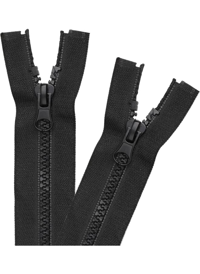 10PCS #5 26inch Nylon Coil Zippers Sports Suits Zippers Coat Jacket Clothes Tailor Sewing Tools Garment Accessories (Black, 26inch)  - Image 1