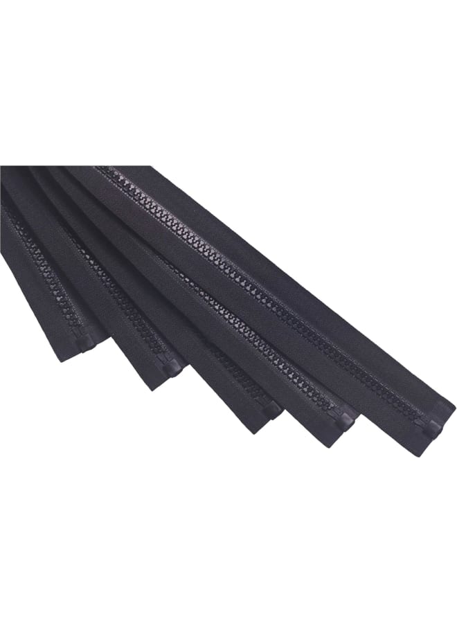 10PCS #5 26inch Nylon Coil Zippers Sports Suits Zippers Coat Jacket Clothes Tailor Sewing Tools Garment Accessories (Black, 26inch)  - Image 4