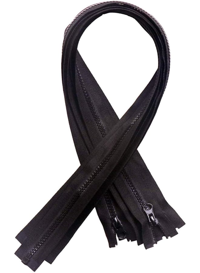 10PCS #5 26inch Nylon Coil Zippers Sports Suits Zippers Coat Jacket Clothes Tailor Sewing Tools Garment Accessories (Black, 26inch)  - Image 3